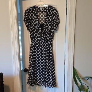 Polka Dot Wrap Dress